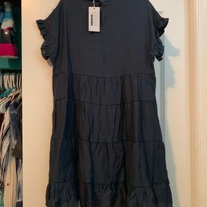 Blue flowy dress